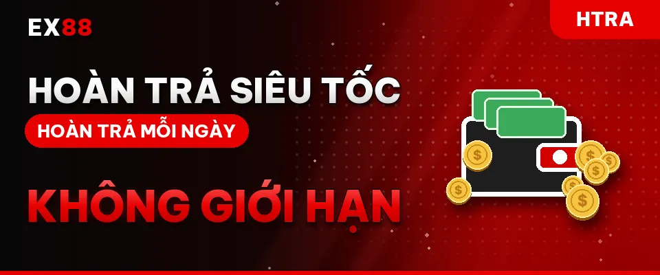 Hoàn trả siêu tốc – khuyến mãi EX88 HTRA